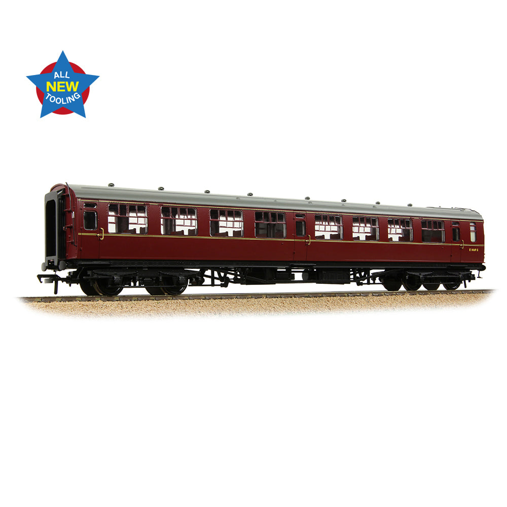 34-827 - Bachmann - OO - SR Bulleid Second Open 15" Vents BR Maroon