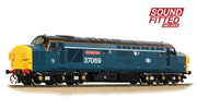 35-312SFX SPECIAL OFFER Class 37/0 Split Headcode 37069 'Thornaby TMD' BR Blue (White Stripe) Sound Fitted with Working Fan