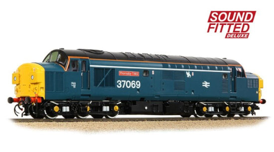 35-312SFX SPECIAL OFFER Class 37/0 Split Headcode 37069 'Thornaby TMD' BR Blue (White Stripe) Sound Fitted with Working Fan