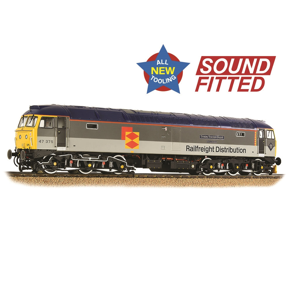 35-419SF - Bachmann - OO - Class 47/3 - 47375 TI BR Railfreight Distribution Sound