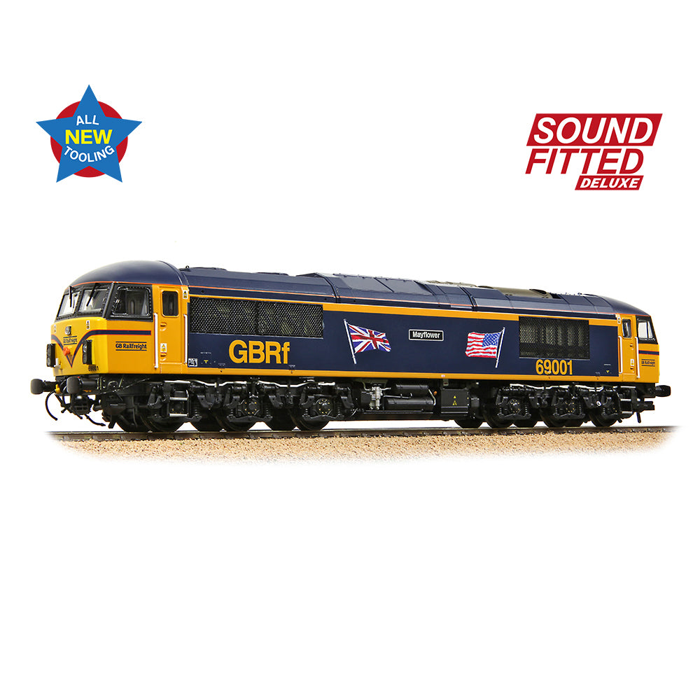 Class 69 - 69001 'Mayflower' GBRf (UK & US Flags) SOUND FITTED DELUXE