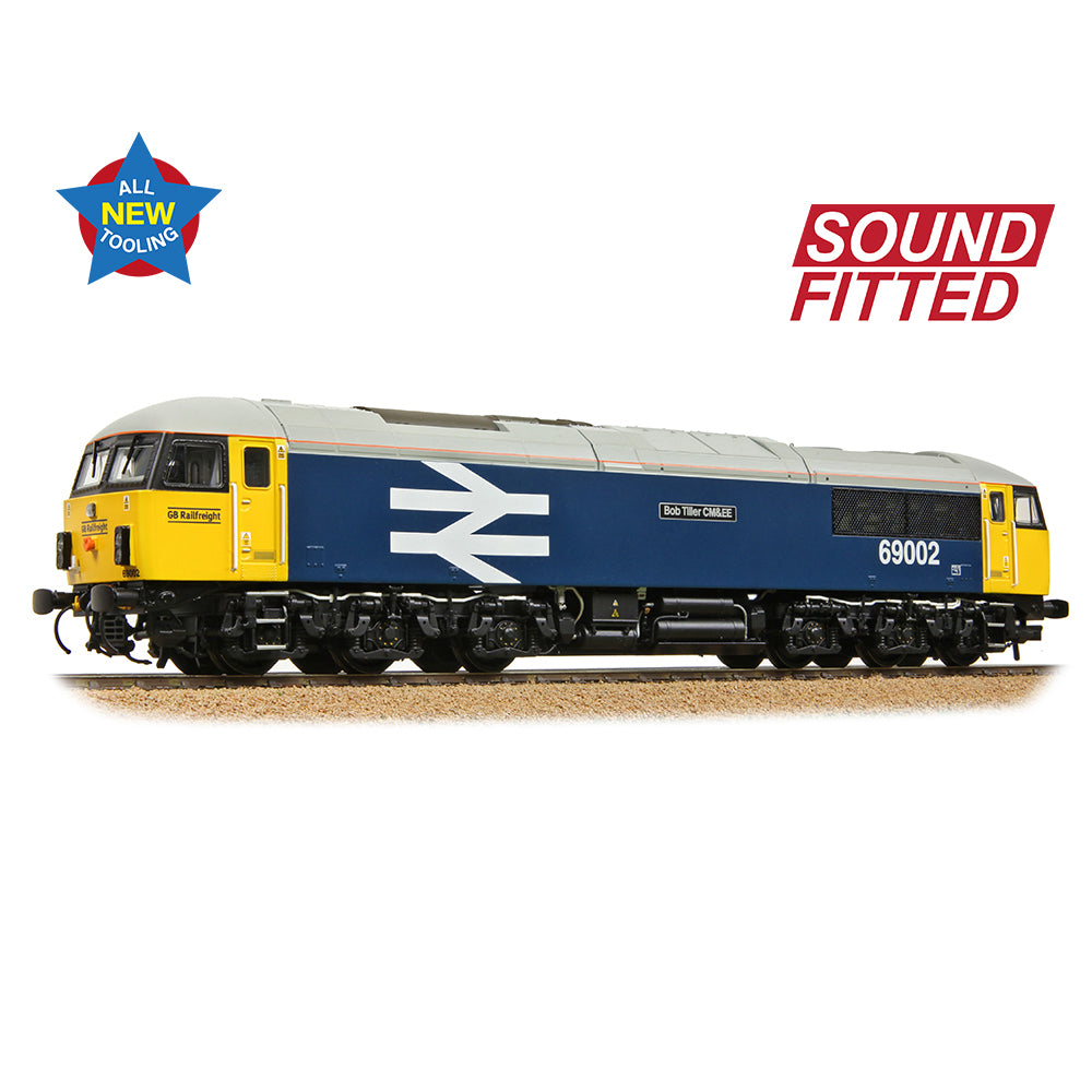Class 69 69002 'Bob Tiller CM&EE' BR Blue (Large Logo) (GBRf) Diesel Locomotive - DCC Sound