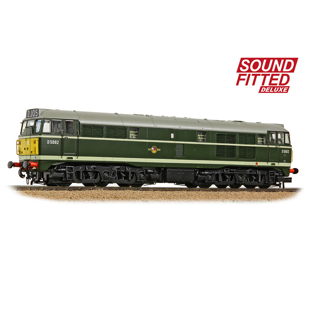 35-802ASFX - Bachmann - OO - Class 30 D5862 BR Green (Small Yellow Panels)