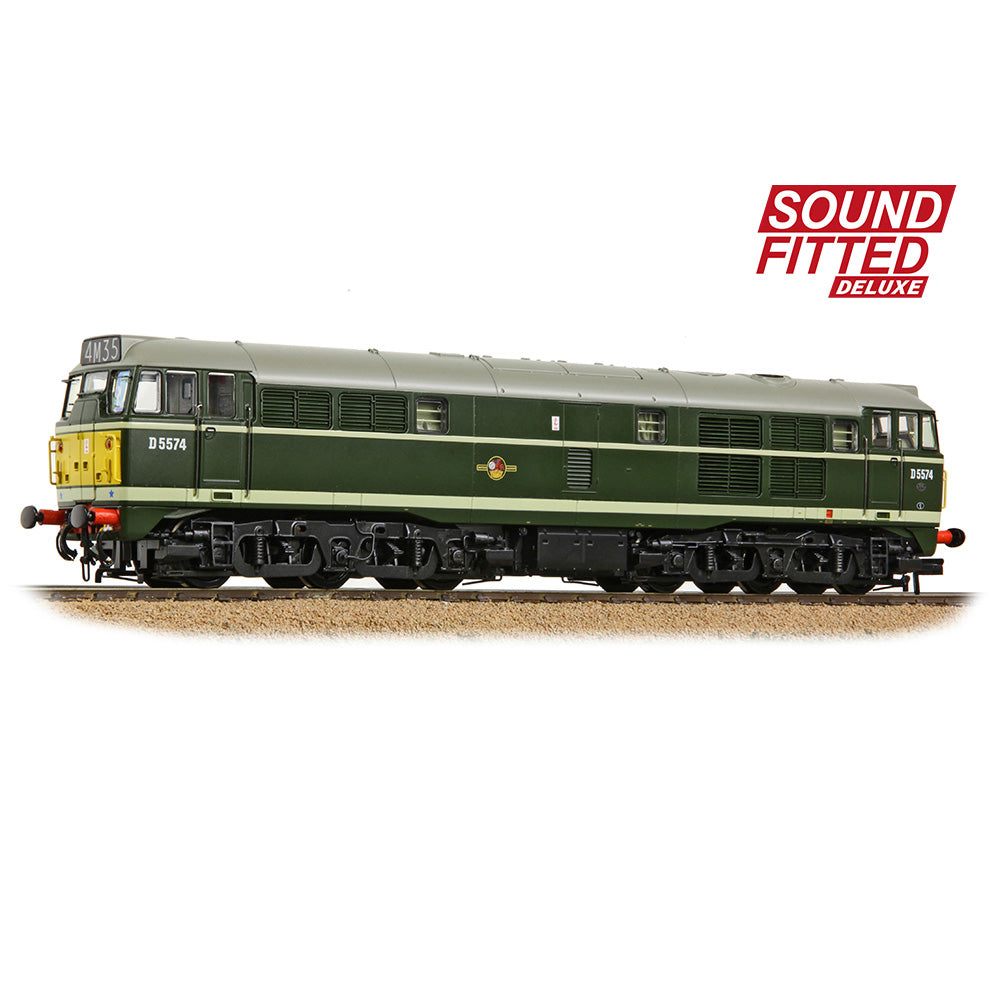 35-802SFX - Bachmann - OO - Class 30 D5574 BR Green (Small Yellow Panels)