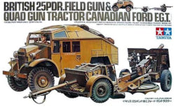 35044 British 25 PDR. Field Gun and Quad Gun Tractor 1/35