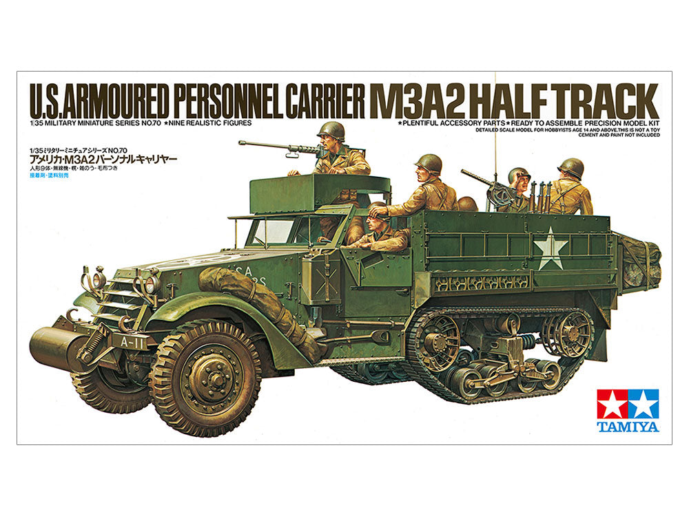 35070 - Tamiya - 1/35 U.S. Armoured Personnel Carrier M3A2 Half-Track