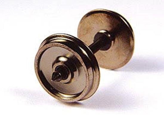 36-034 Brass Turned Wagon Disc Brake Wheels (x10)