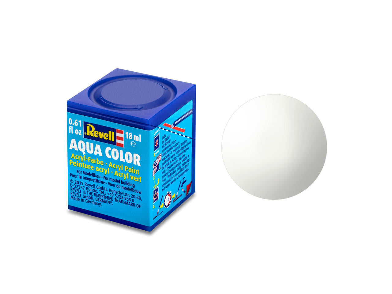 36104 - Revell - Gloss "White" (RAL 9010) Aqua Color Acrylic - 18ml