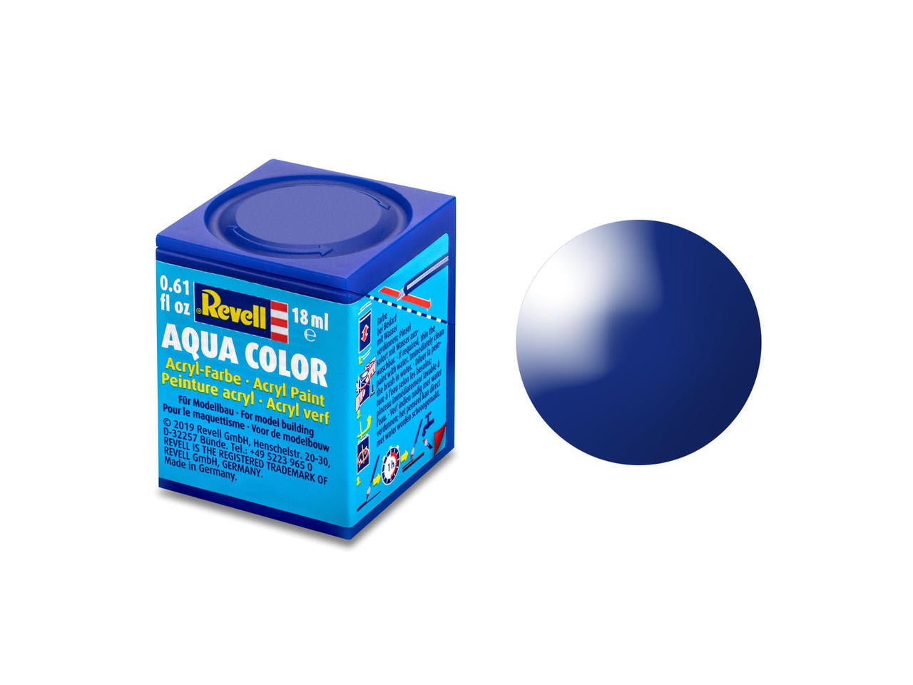 36151 - Revell - Gloss "Ultramarine-Blue" (RAL 5002)Aqua Color 18ml