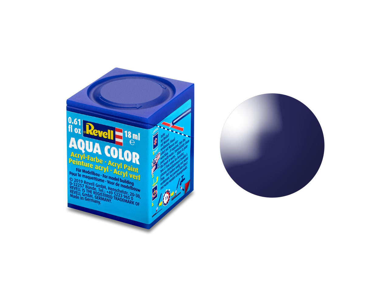 36154 - Revell - Gloss "Night Blue" (RAL 5022) Aqua Color - 18ml