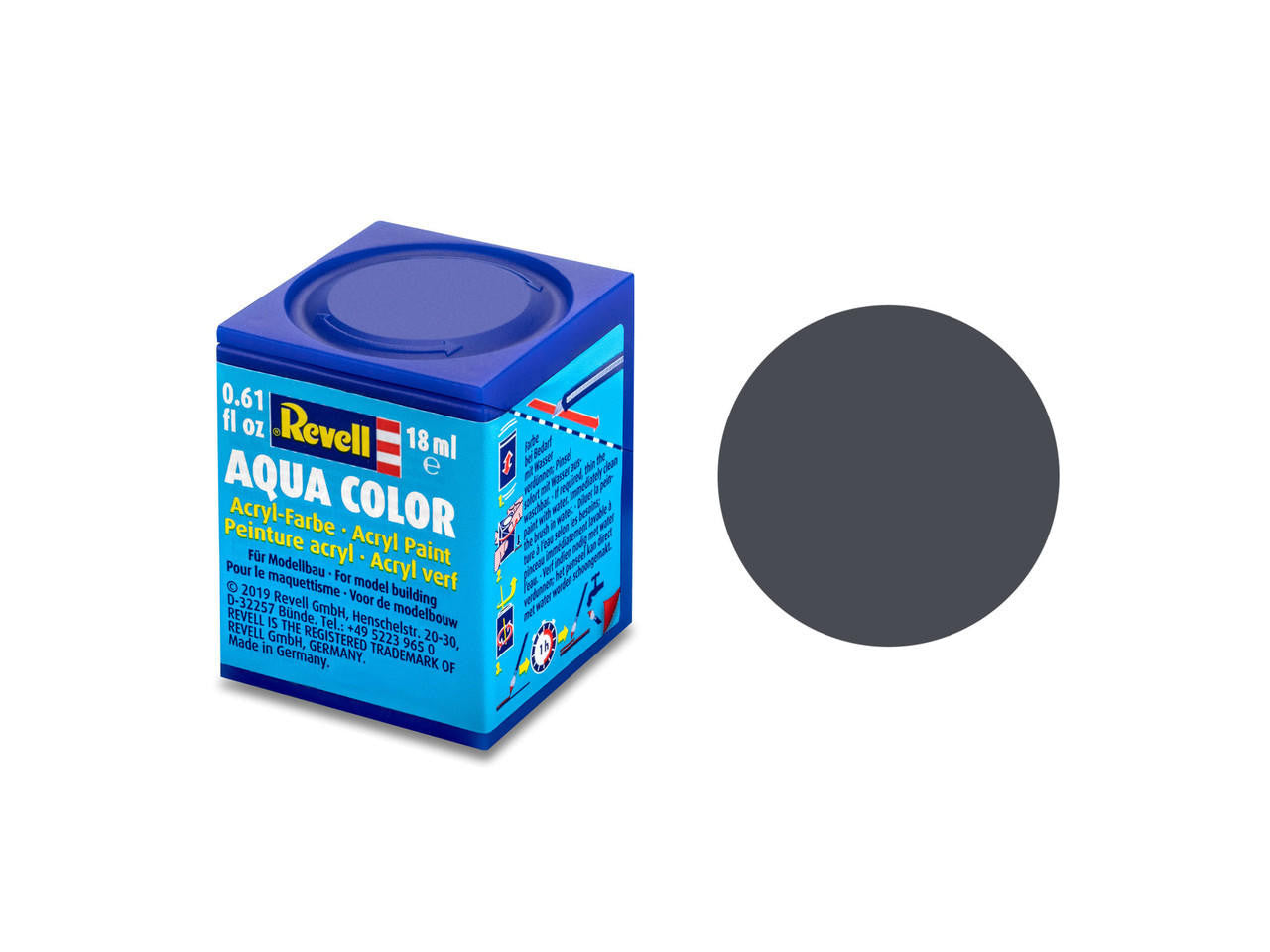 36178 - Revell - Matt "Tank Grey" (RAL 7024) Aqua Color Acrylic 18ml
