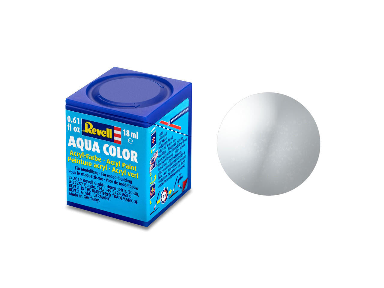 36199 - Revell - Metallic "Aluminium" Aqua Color Acrylic - 18ml