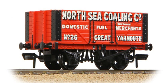 37-112A 7 Plank Fixed End Wagon North Sea Coaling Co. Red