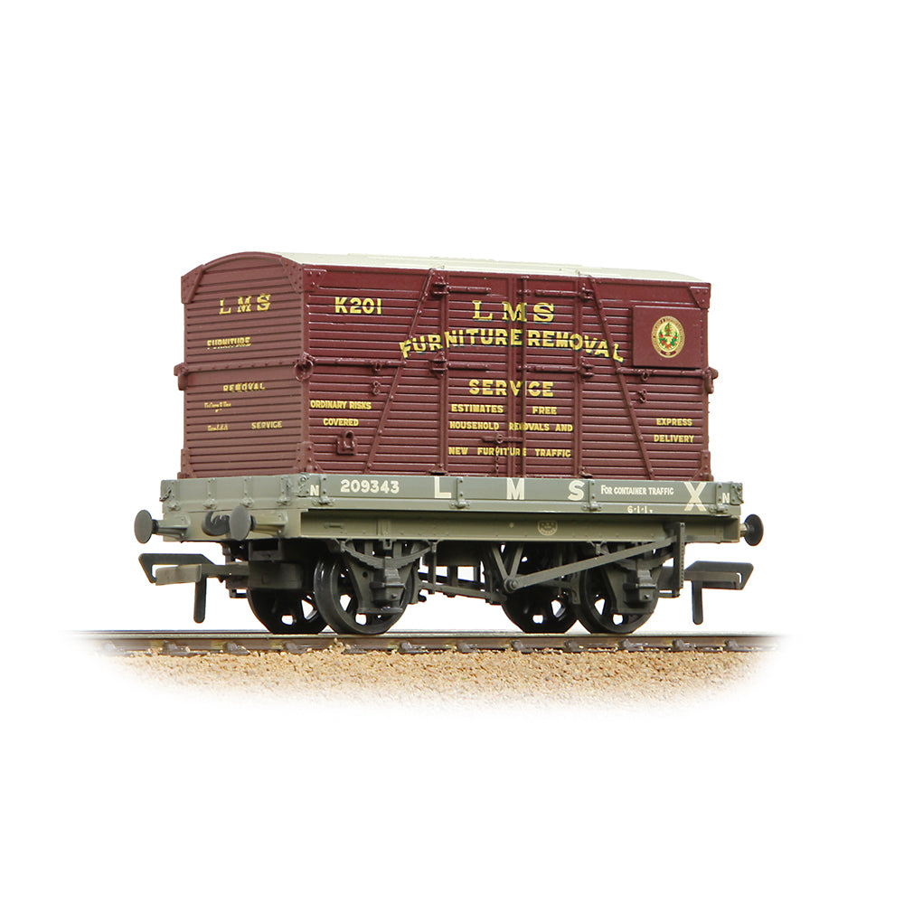 1 Plank Furniture Removals Wagon with Container - LMS