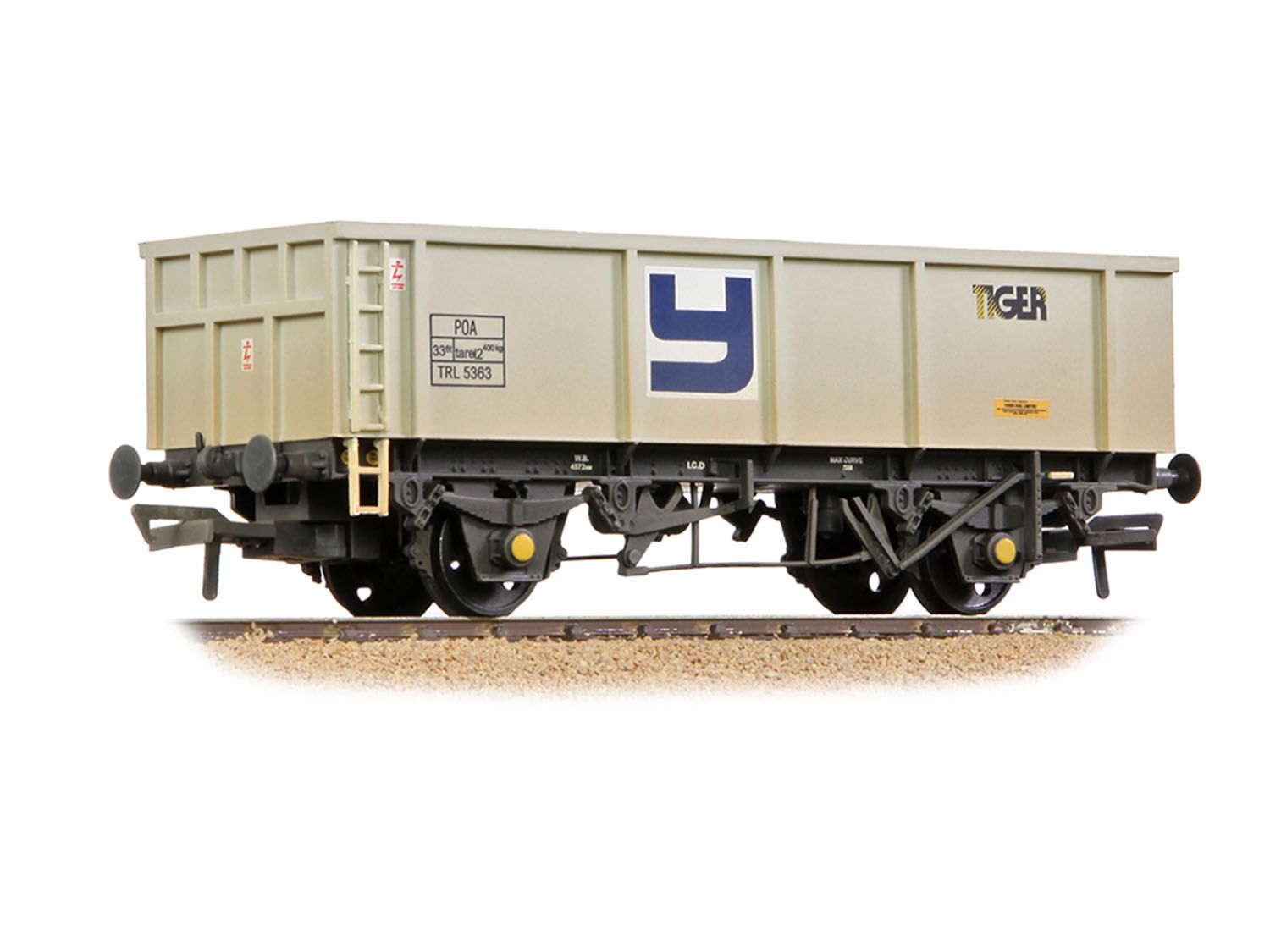 37-551B - Bachmann - OO - POA Mineral Wagon 'Yeoman/Tiger' Grey [W]
