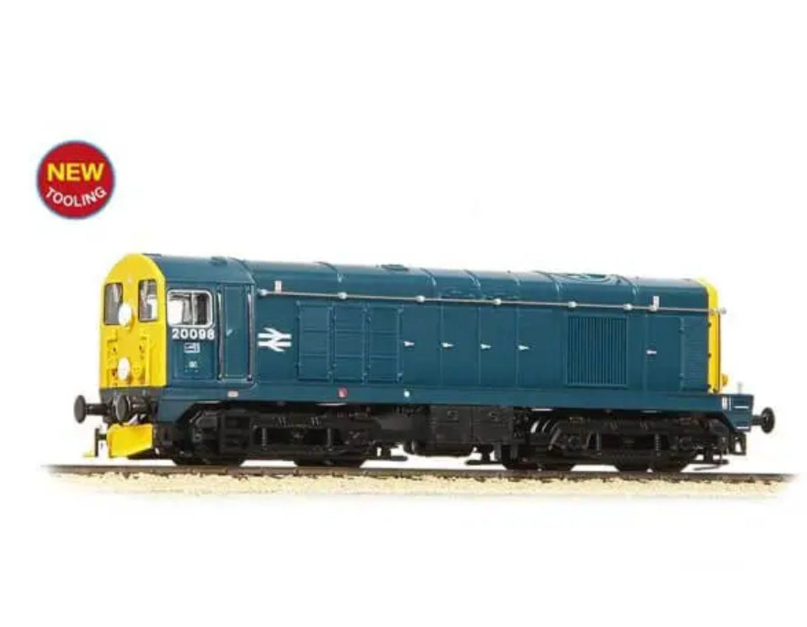 371-032C - Graham Farish - N - Class 20/0 Disc Headcode & Tablet Catcher Recess 20098 BR Blue