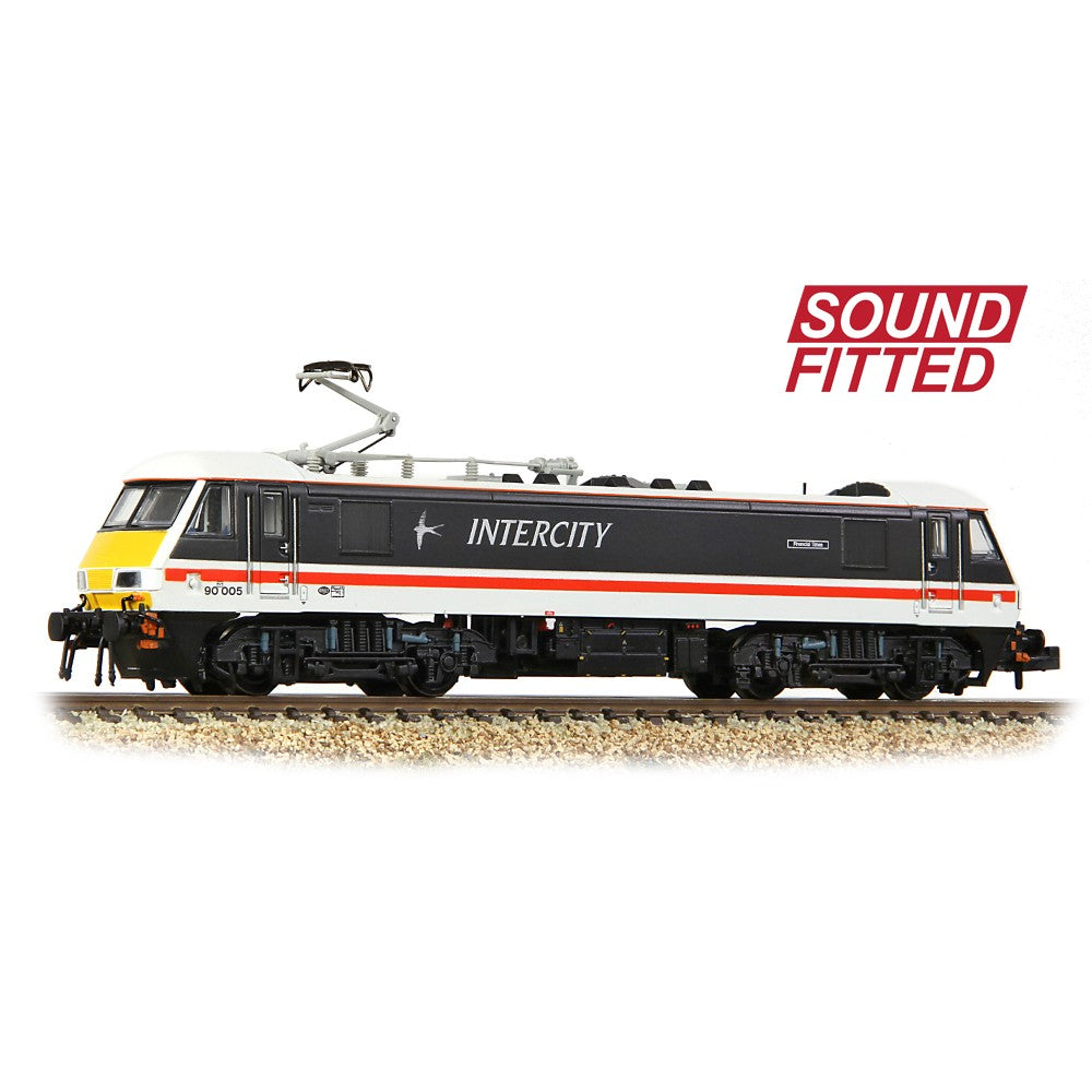 Class 90/0 - 90005 Financial Times - I C Swallow (SOUND)