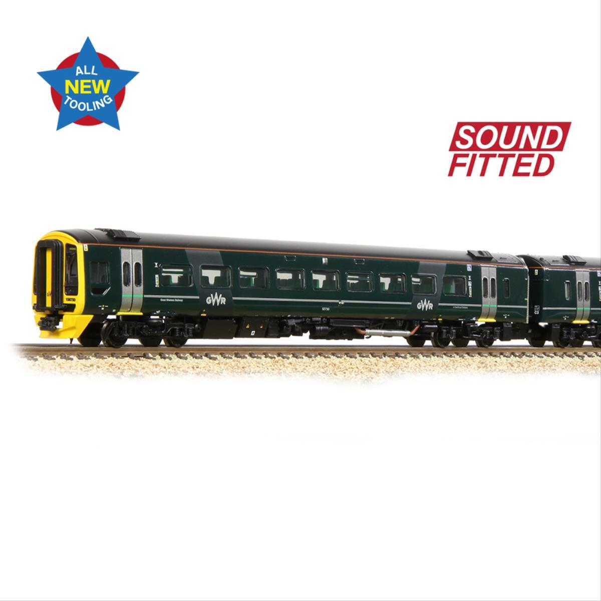 Class 158 2 Car DMU GWR Grteen 158750 (SOUND)