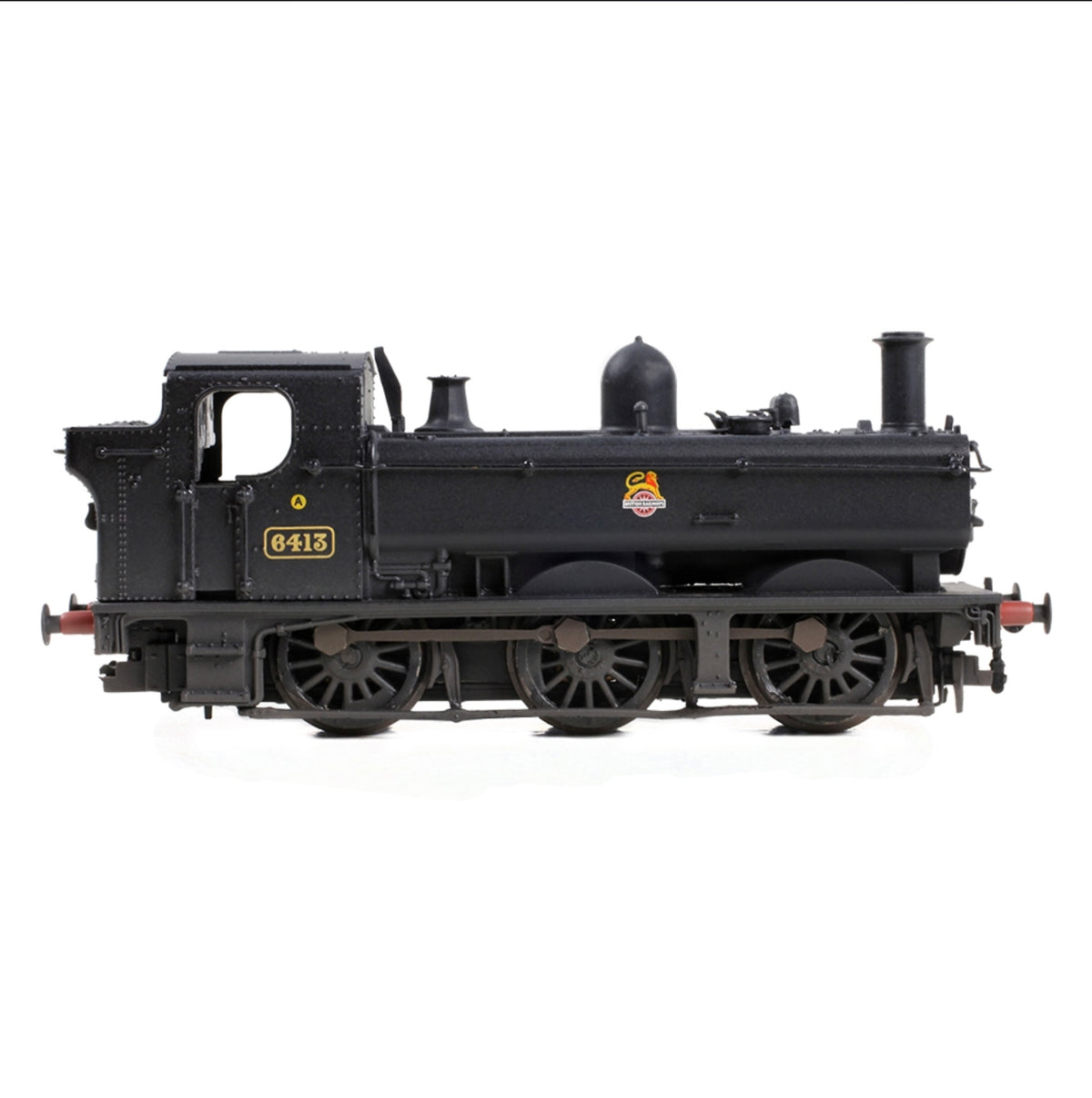 371-986C - Graham Farish - N - GWR 64xx Pannier Tank 6413 BR Black (Early Emblem) (W)