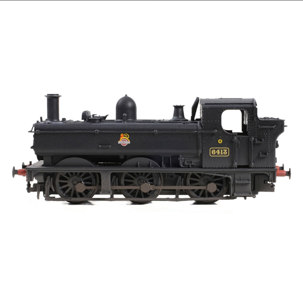 371-986C - Graham Farish - N - GWR 64xx Pannier Tank 6413 BR Black (Early Emblem) (W)