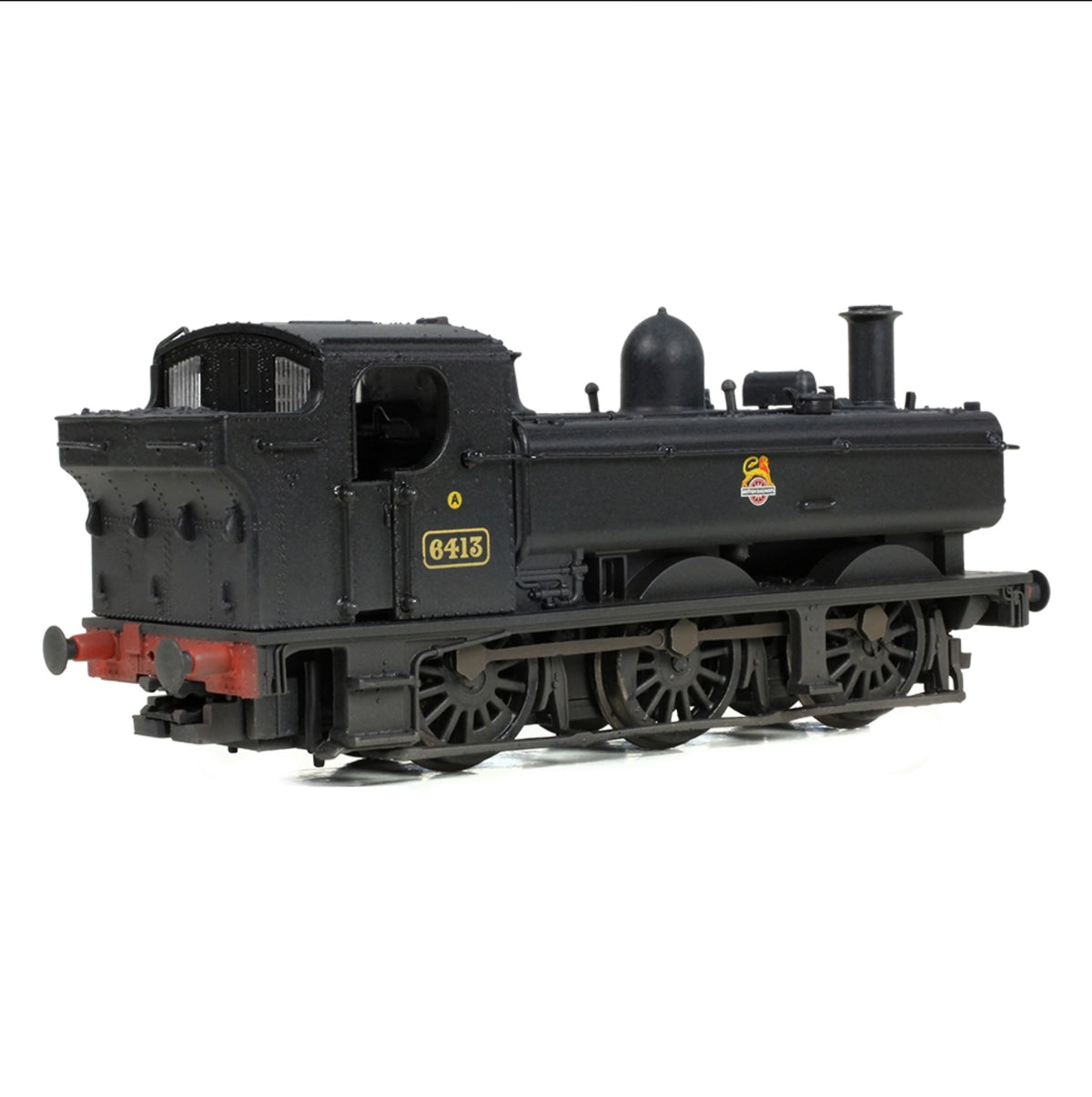 371-986C - Graham Farish - N - GWR 64xx Pannier Tank 6413 BR Black (Early Emblem) (W)