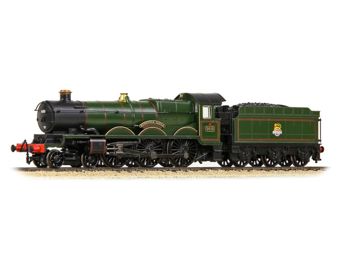 372-031A - Graham Farish - N - GWR 4073 'Castle' 5015 'Kingswear Castle' BR Lined Green Early Emblem