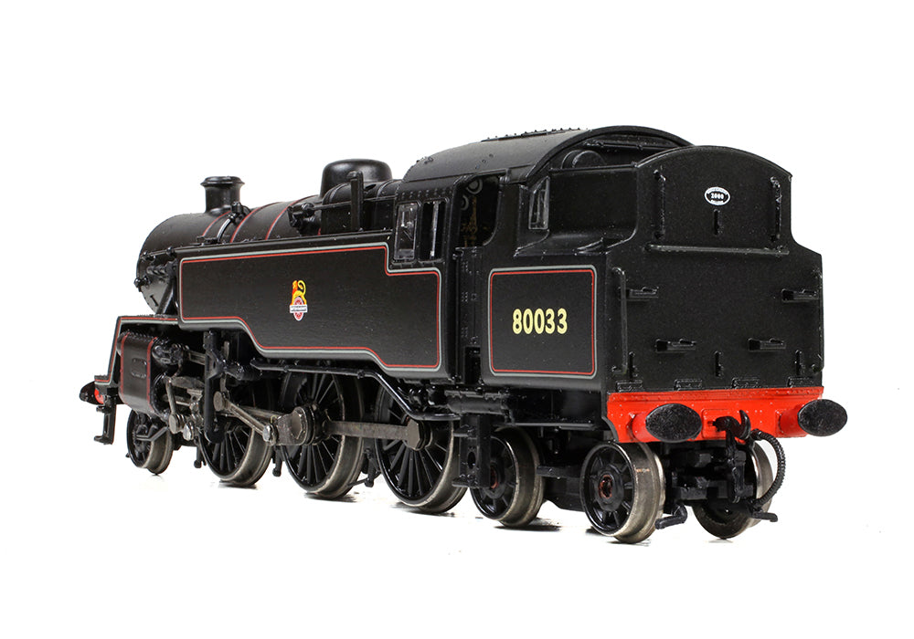 372-535A - Graham Farish - N - BR Standard 4MT Tank 80033 BR Lined Black (Early Emblem)