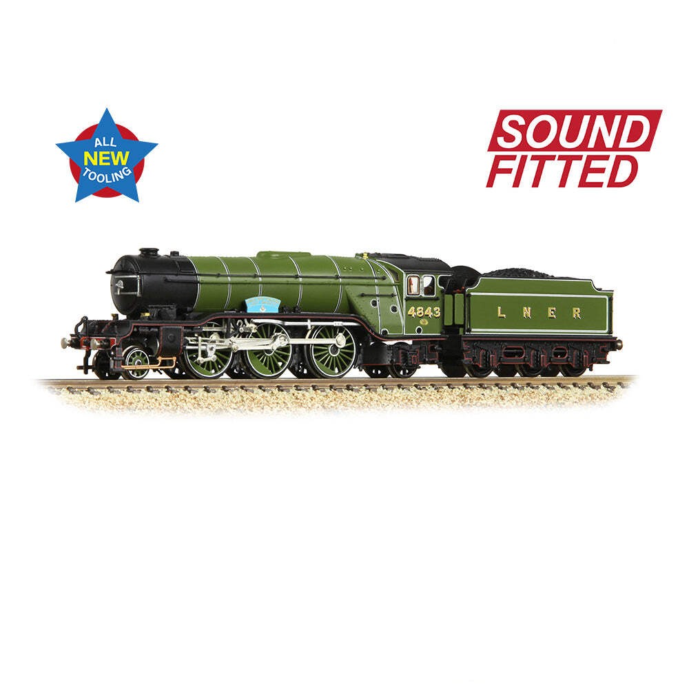 LNER Class V2 4843 'KOYLI' LNER Lined Green SOUND FITTED