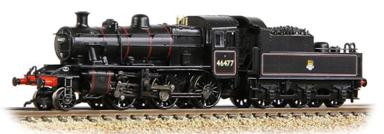 372-626A LMS Ivatt 2MT 46477 BR Lined Black (Early Emblem) SPECIAL OFFER