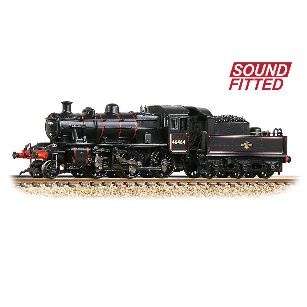 LMS Ivatt Class 2MT- 46464 BR Black Late - SOUND FITTED