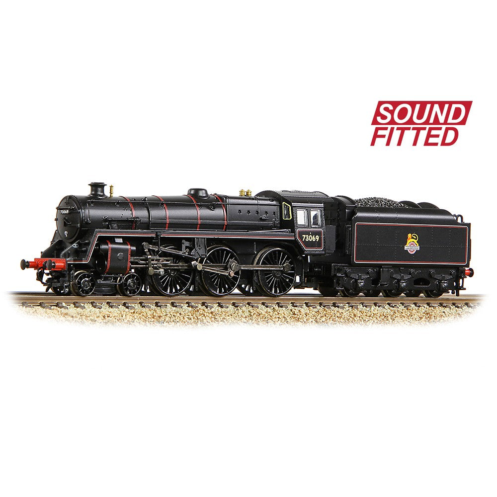 372-730A - Graham Farish - N - BR Std Class 5MT 73069 - Lined Black Early