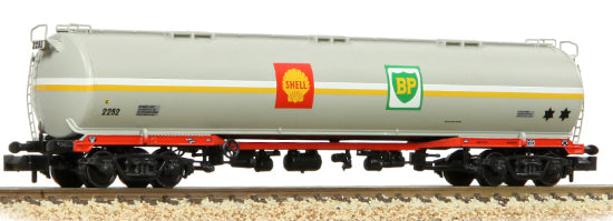 373-564 SPECIAL OFFER BR 102T TEA Bogie Tank Wagon 'Shell/BP' Grey