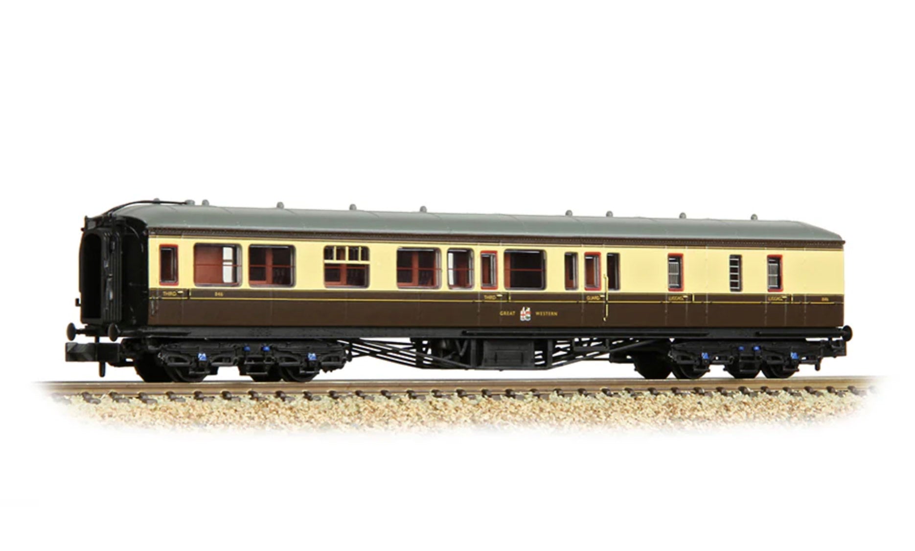 GWR Hawksworth Brake Third Corridor GWR Chocolate & Cream