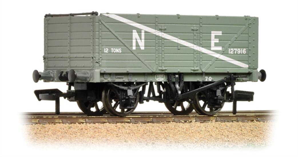7 Plank End Door Wagon NE Grey