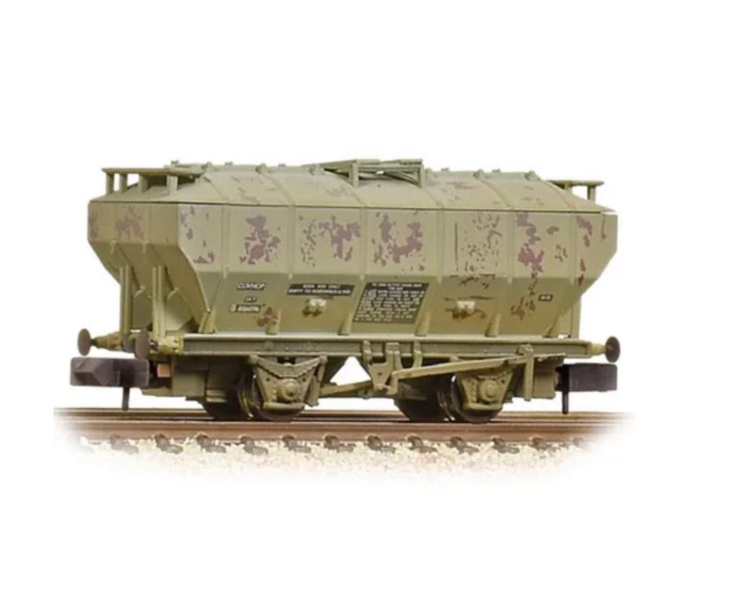 Covered Hopper Wagon BR Light Grey Weathered