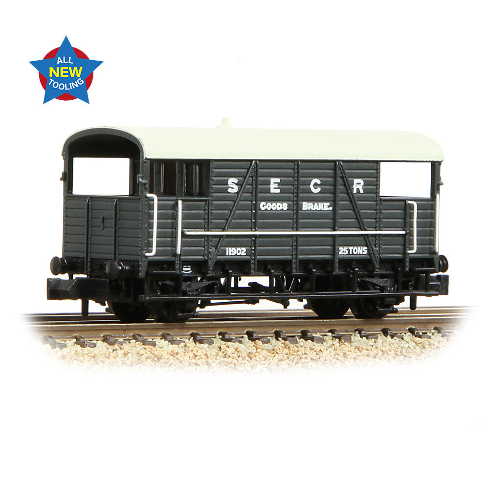 SE&CR Dance Hall Brake Van - SE&CR Grey