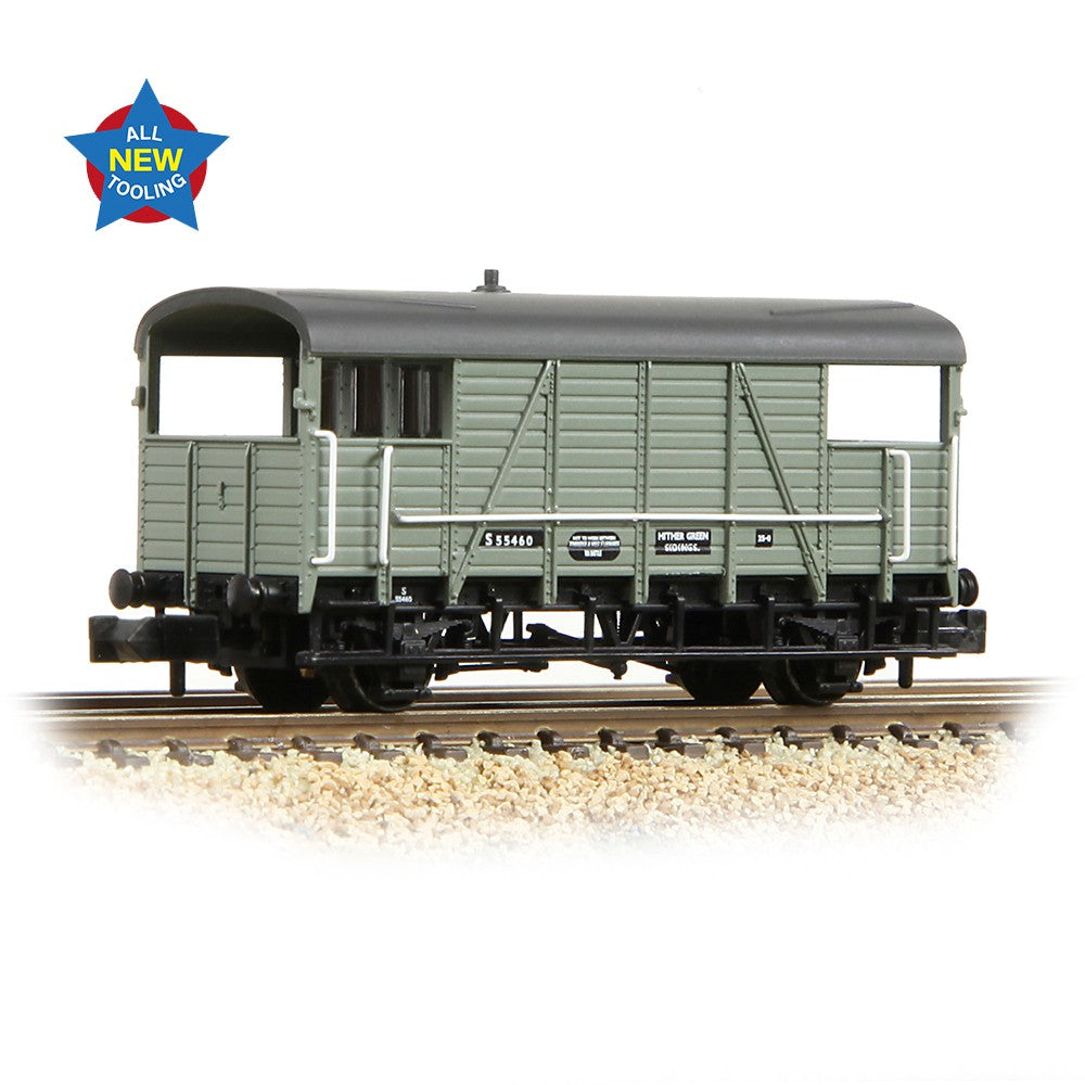 SE&CR Dance Hall Brake Van BR Grey