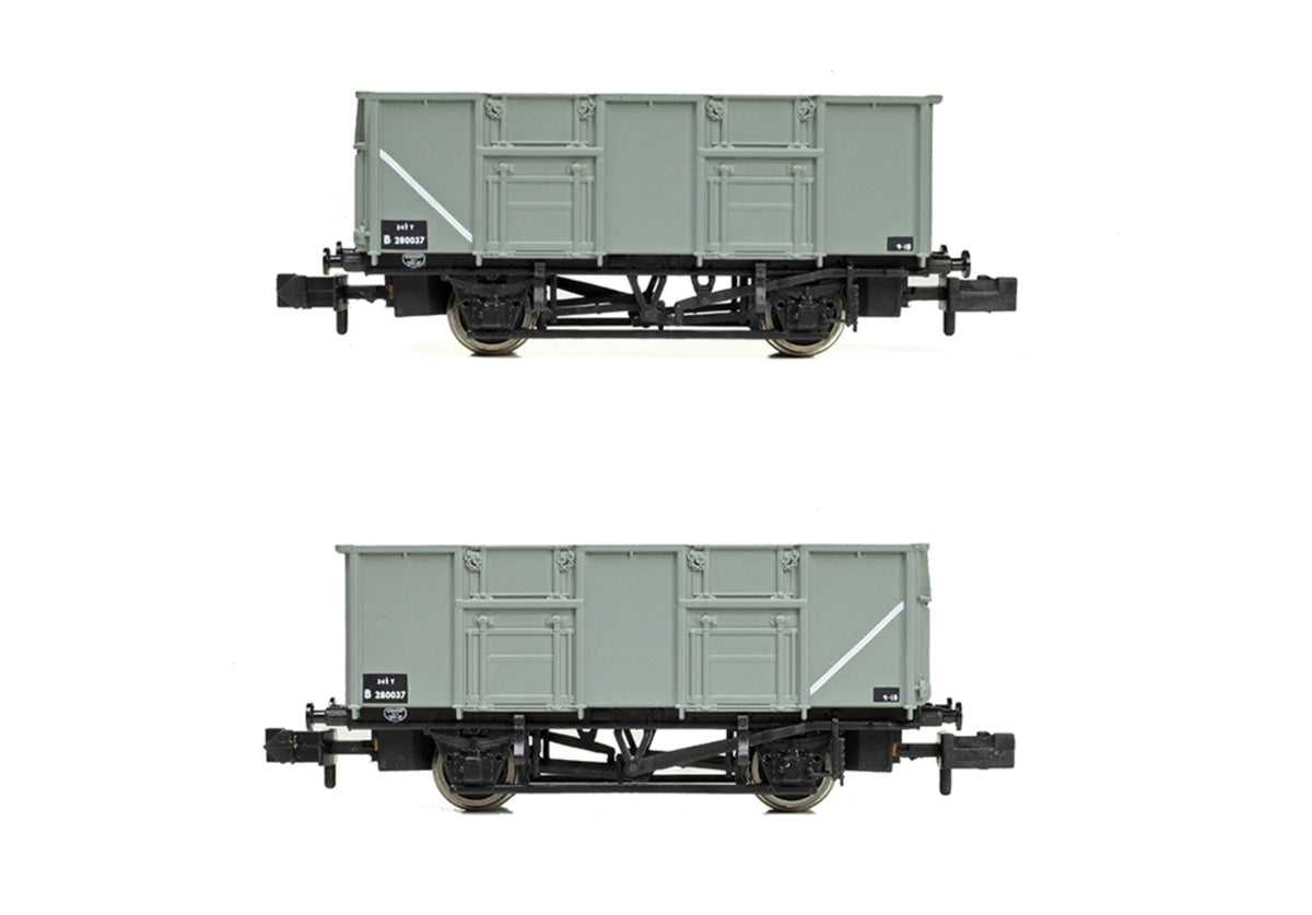 378-050 - Bachmann - OO - BR 24.5T Mineral Wagon BR Grey