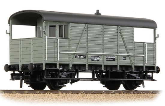38-917 SE&CR 25T 'Dance Hall' Brake Van BR Grey (Early)