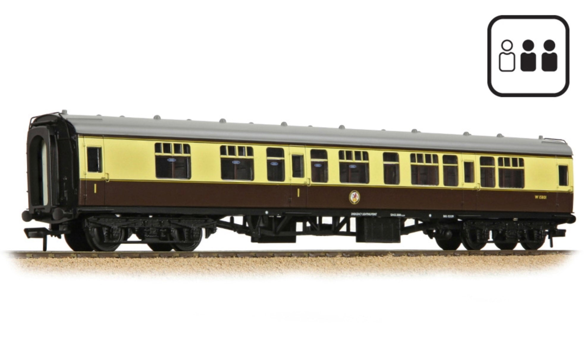 BR Mk1 CK Composite Corridor BR (WR) Chocolate & Cream [PF]