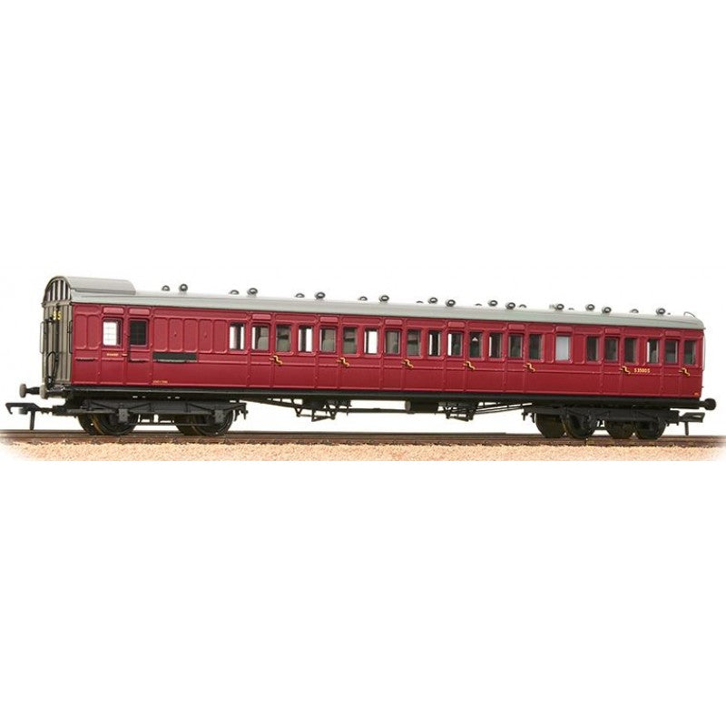 39-602 - Bachmann - OO - Ex-SE&CR Birdcage Brake 3rd Lav Coach. BR Crimson