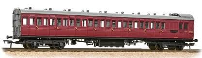 Ex-SE&CR Birdcage Brake 3rd Coach. BR Crimson