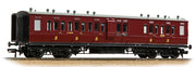 39-883 LNWR 50ft Arc Roof Brake Third Corridor LMS Crimson Lake
