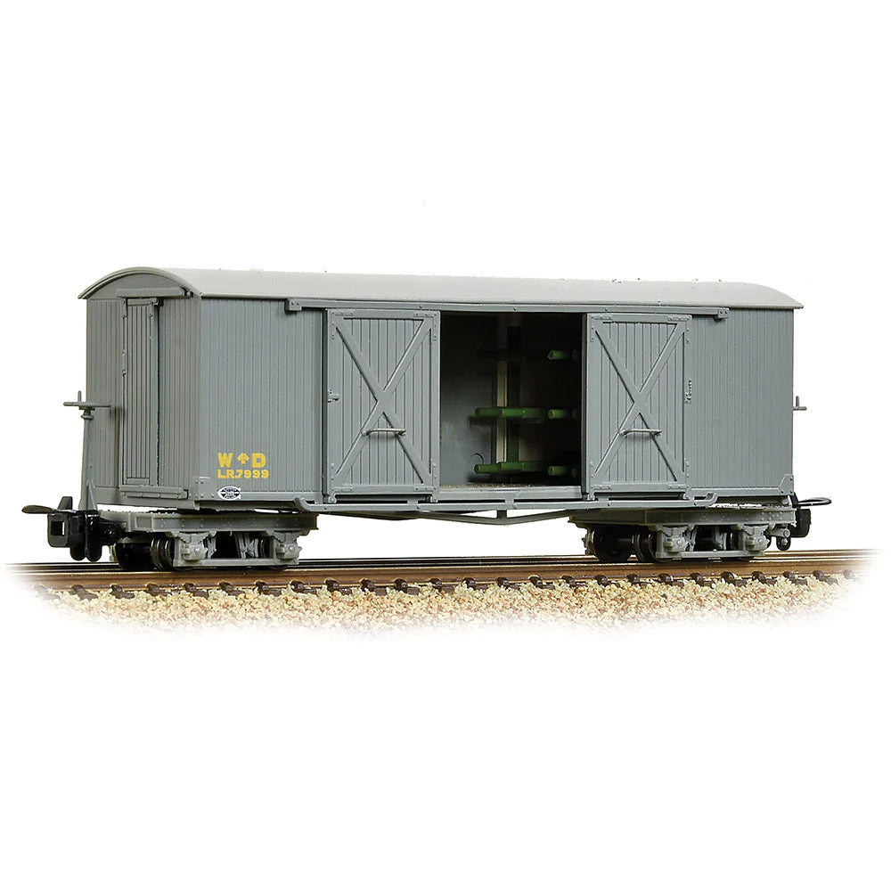 Bachmann 393-025A Bogie Covered Goods Wagon (Ambulance) W^D Grey