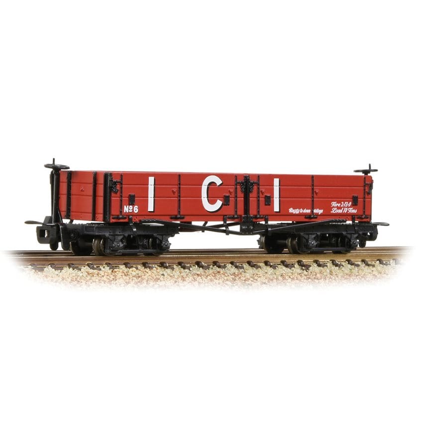 OO-9 D Class Open Bogie Wagon - ICI Red