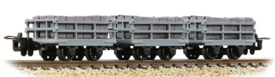 Bachmann 393-227 SPECIAL OFFER Dinorwic Slate Wagons with sides 3-Pack Grey (with load)