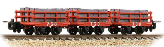 Bachmann 393-228  Dinorwic Slate Wagons with sides 3-Pack Red (WL)