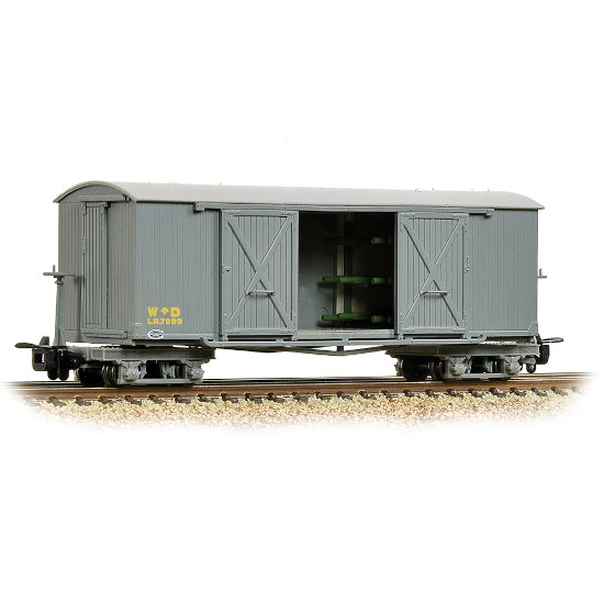 Bachmann 393-025A Bogie Covered Goods Wagon (Ambulance) W^D Grey