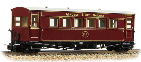 Bachmann 394-025A  Gloucester Bogie Coach Ashover L.R. Crimson No. 4