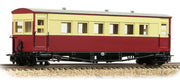 394-027 - Bachmann - Gloucester Bogie Coach Lincolnshire Coast L.R. Crimson & Cream